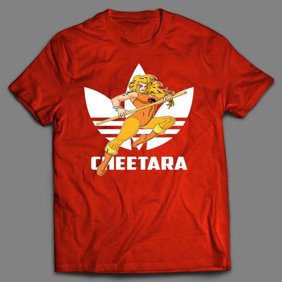 TREFOIL SPORT WEAR CHEETARA 80S TOONS QUALITY TEE - Picture 2 of 2